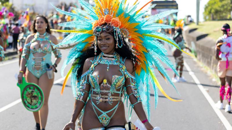 Vibrant costumes and celebrations at the Crop Over Festival in Barbados
