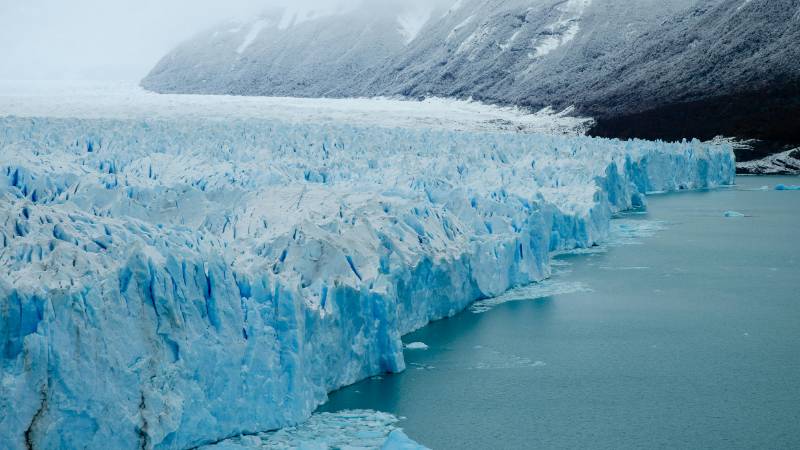 The massive Perito Moreno Glacier in Los Glaciares National Park, Patagonia, Argentina