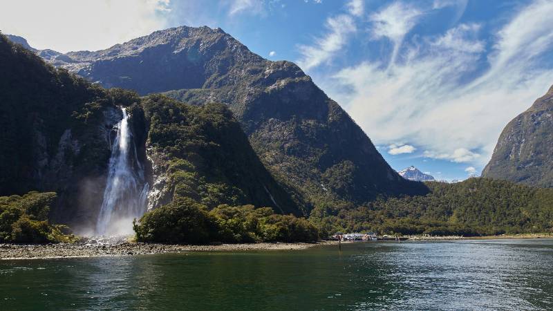 A scenic cruise through the majestic fjords of Milford Sound, near Queenstown